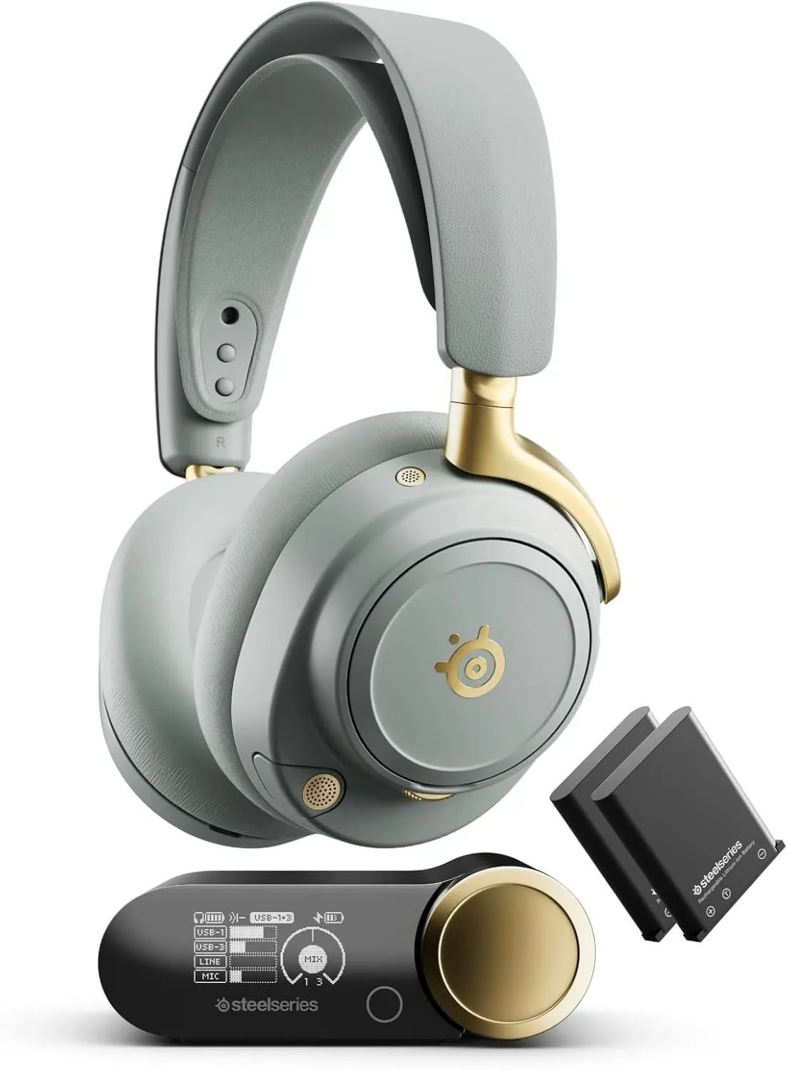 SteelSeries Arctis Nova Elite - Sage & Gold